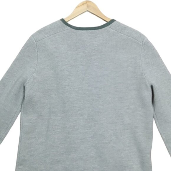 CLUB MONACO 100% Wool Asymmetrical Wrap Front Oversized Cardigan Sweater XS - Picture 7 of 11